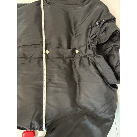 Prada 90s Vintage Black Nylon Jacket with Hood XL - Picture 9 of 13